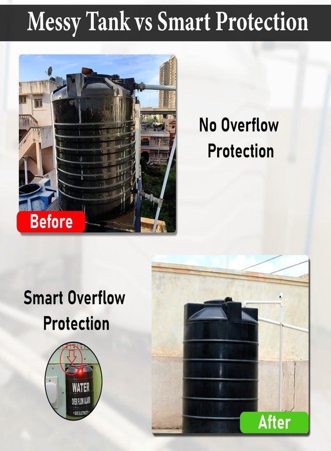 GLUN Water Tank Alarm Overflow Bell with Sensor, Overflow Alarm with Voice Sound, Water Alarm - Image 2